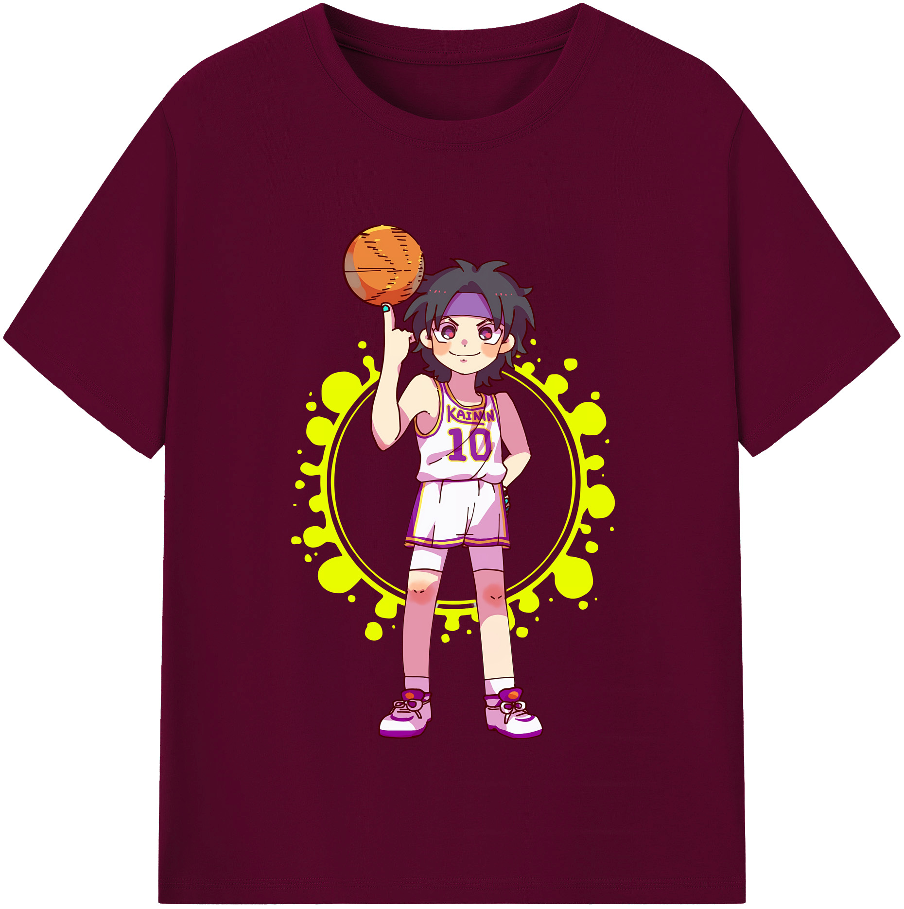 （画像用） SLAM DUNK／スラムダンク レディースカジュアルプリントTシャツ（綿100％）